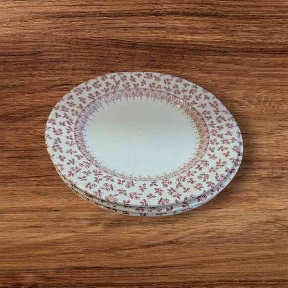 English Ironstone Tableware Provence Red Bread & Butter Plate set of 3 - Picture 2 of 8